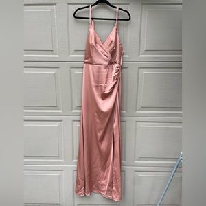 Azazie bridesmaid dress. Color: bronze. Size: 12